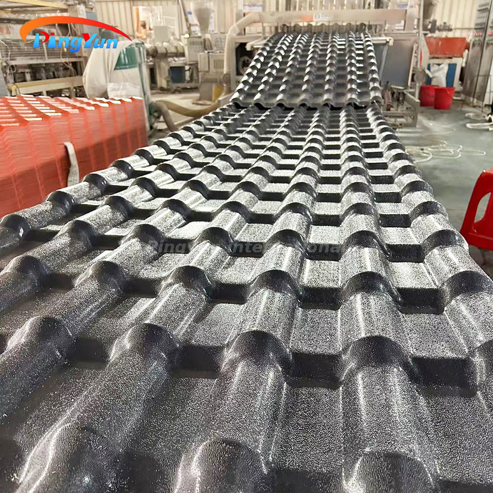 Teja de techo de PVC anticorrosivo naranja Villa