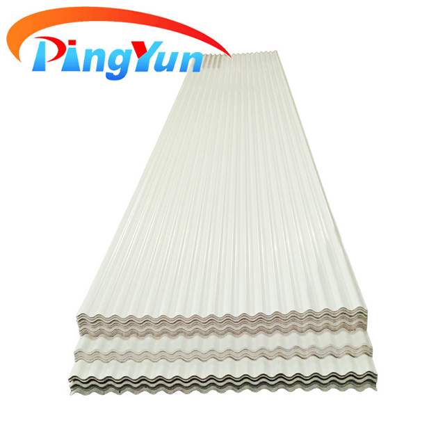 Tejas de pvc onduladas resistentes al calor para la industria/excelente lámina de techo de plástico upvc impermeable para almacén
