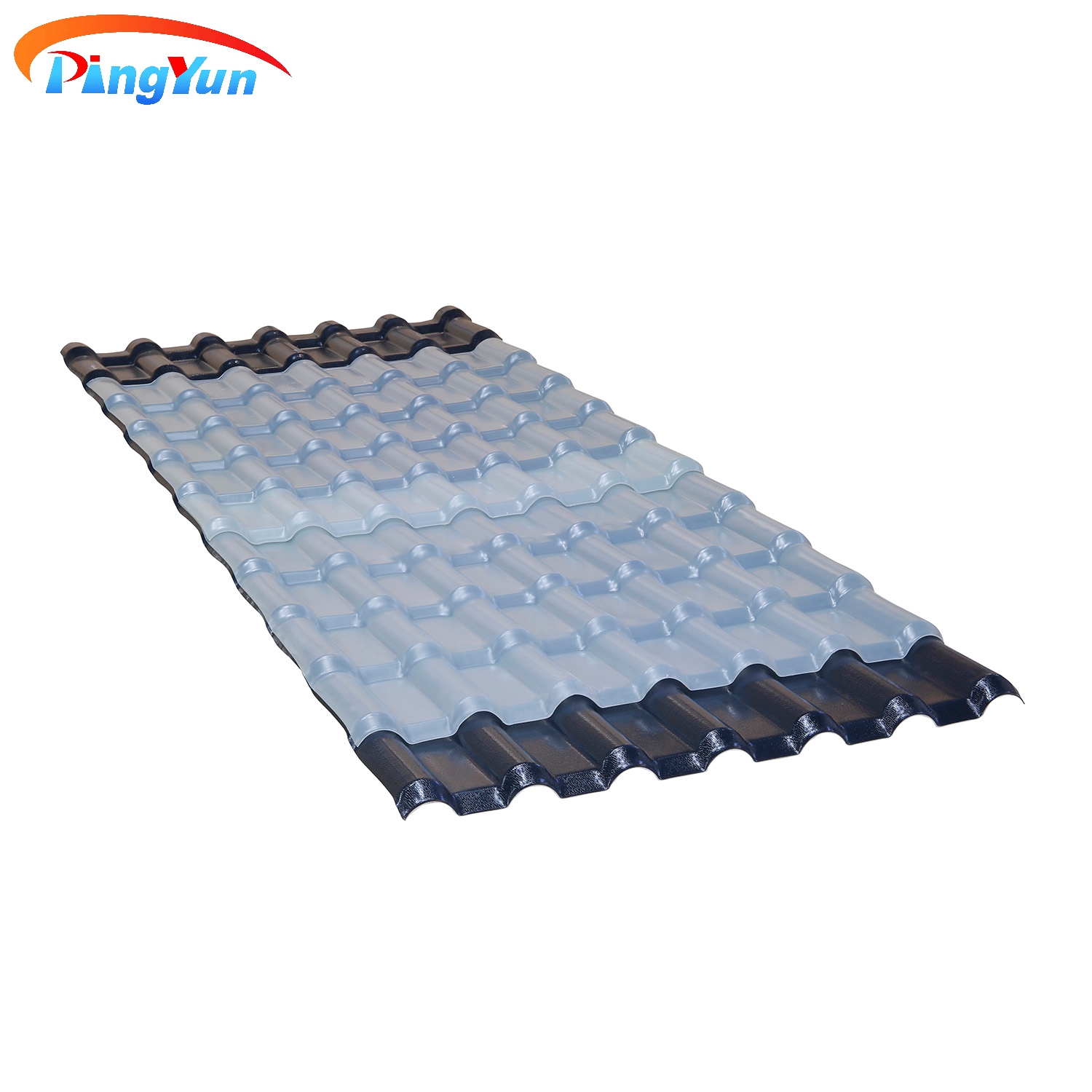 Teja de techo de PVC anticorrosivo rojo ladrillo Pavillion