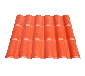 Teja de techo de PVC ligero naranja Pavillion
