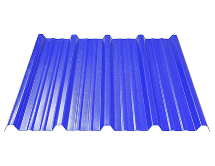 Hoja de techo de UPVC corrugado azul de almacén de 1,0 mm