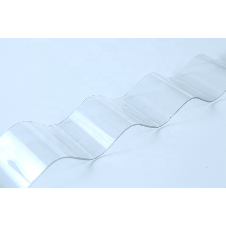 Nueva hoja de techo transparente de pvc para cobertizos/hoja de techo translúcida corrugada de pvc